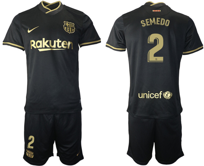 2020 21 Barcelona 2 SEMEDO Away Soccer Jersey