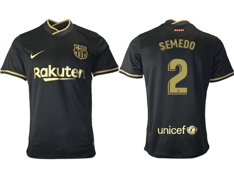 2020 21 Barcelona 2 SEMEDO Away Thailand Soccer Jersey