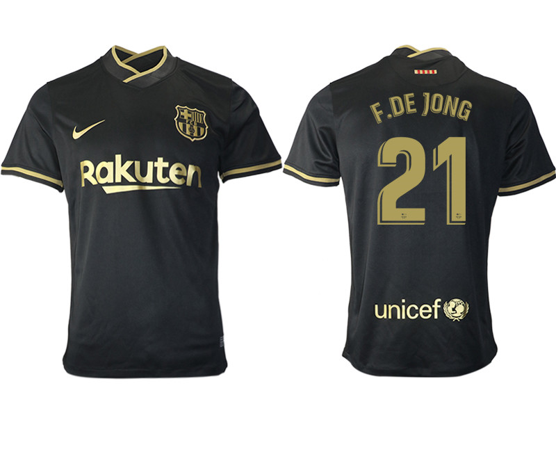 2020 21 Barcelona 21 F.DE JONG Away Thailand Soccer Jersey