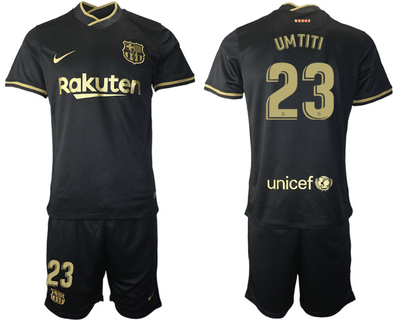 2020 21 Barcelona 23 UMTITI Away Soccer Jersey