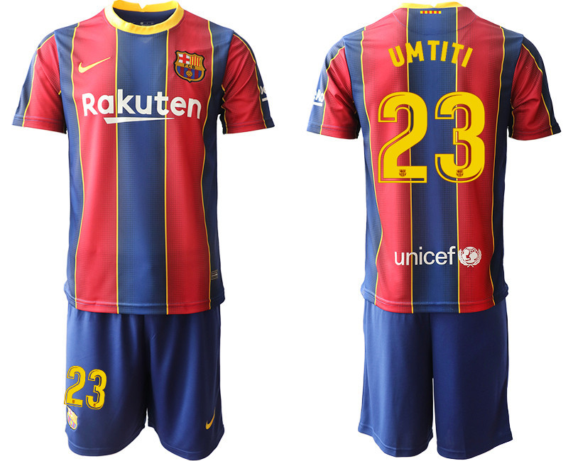 2020 21 Barcelona 23 UMTITI Home Soccer Jersey