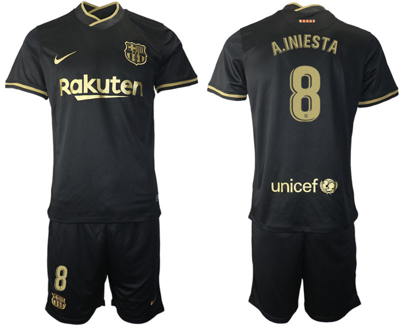 2020 21 Barcelona 8 A.INIESTA Away Soccer Jersey