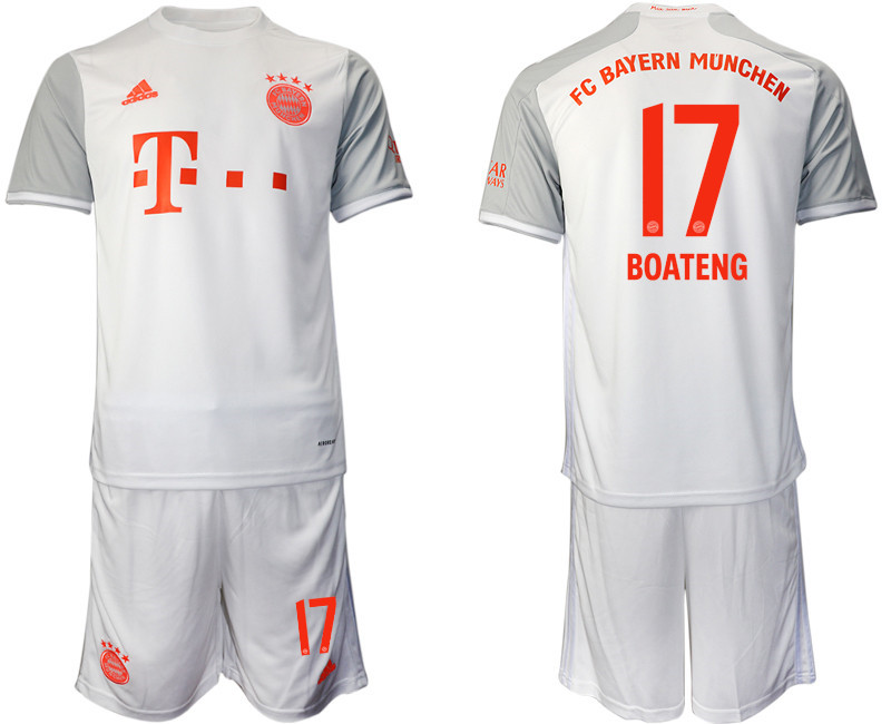 2020 21 Bayern Munich 17 BOATENG Away Soccer Jersey