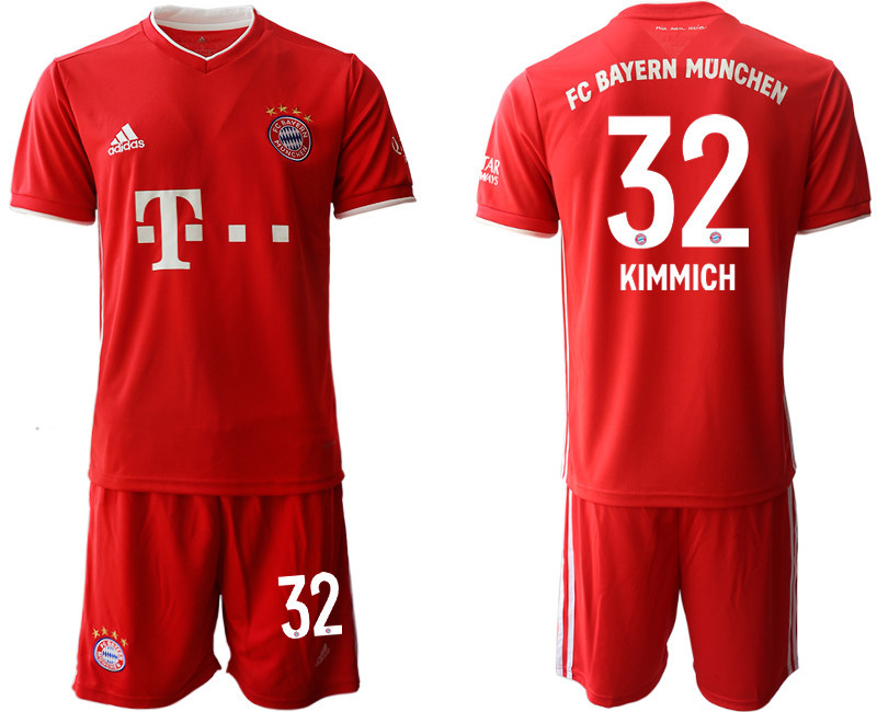 2020 21 Bayern Munich 32 KIMMICH Home Soccer Jersey