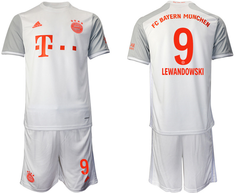 2020 21 Bayern Munich 9 LEWANDOWSKI Away Soccer Jersey