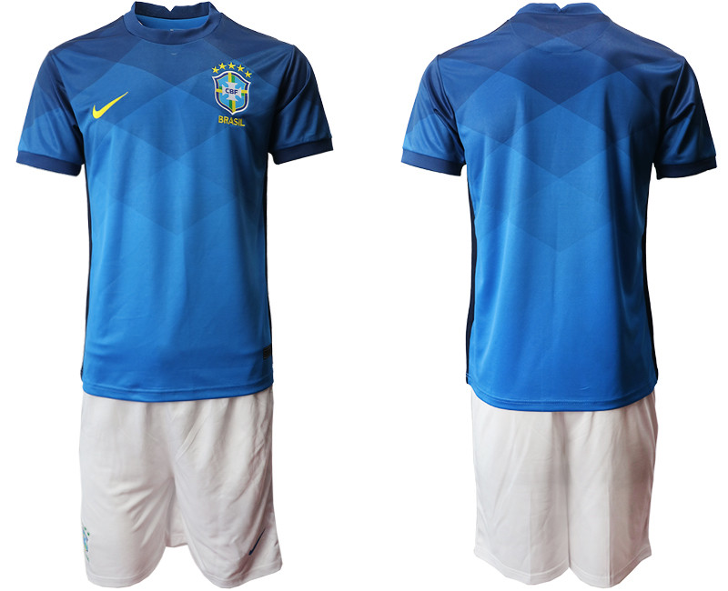 2020 21 Brazil Away Soccer Jersey