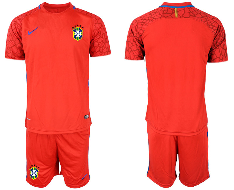 2020 21 Brazil Red Goalkeeper Soccer Jerseys
