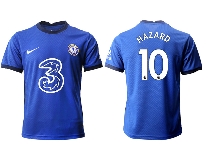 2020 21 Chelsea 10 HAZARD Home Thailand Soccer Jersey