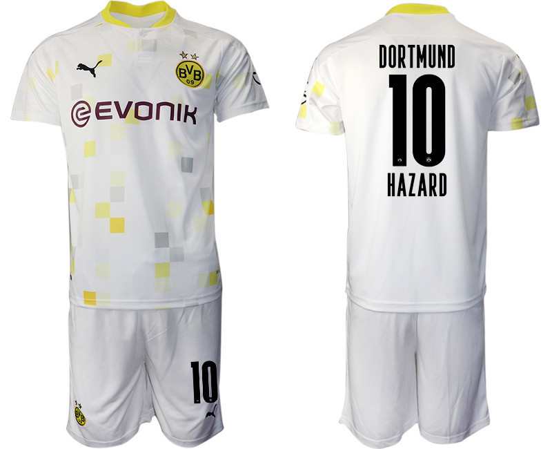 2020 21 Dortmund 10 HAZARD Third Away Soccer Jersey