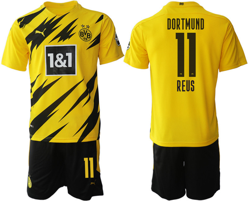 2020 21 Dortmund 11 REUS Home Soccer Jersey