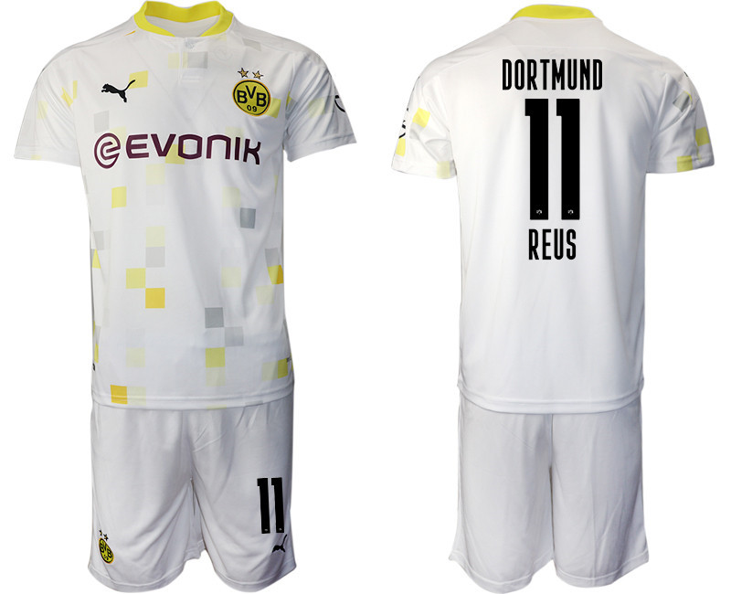 2020 21 Dortmund 11 REUS Third Away Soccer Jersey