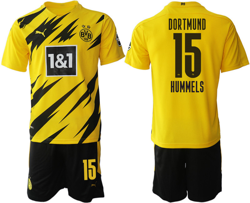 2020 21 Dortmund 15 HUMMELS Home Soccer Jersey