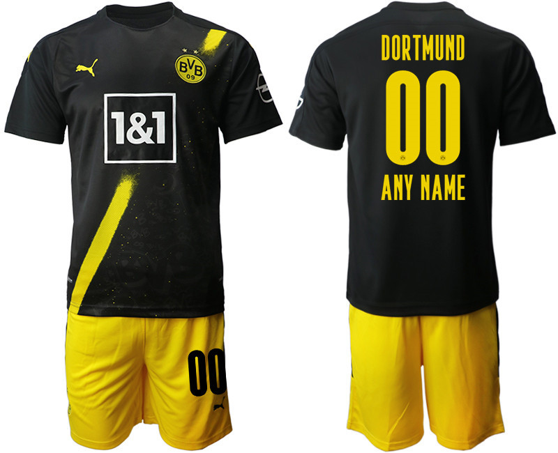 2020 21 Dortmund Customized Away Soccer Jersey