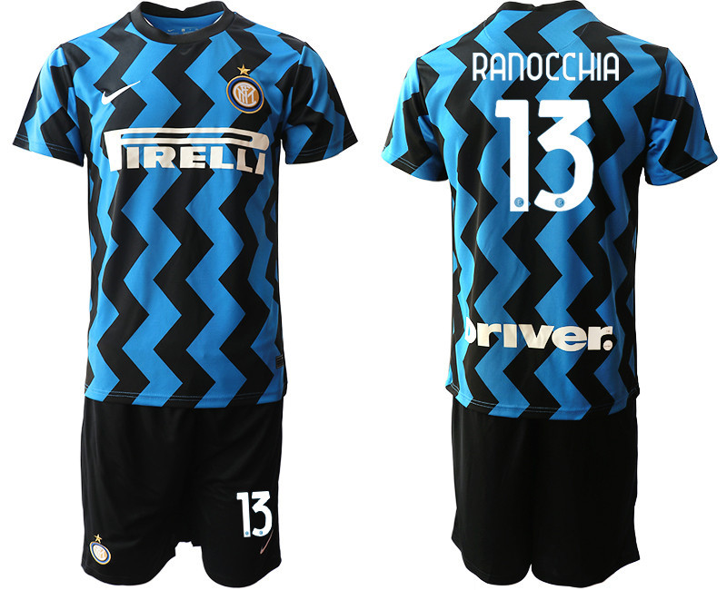 2020 21 Inter Milan 13 RANOCCHIA Home Soccer Jersey