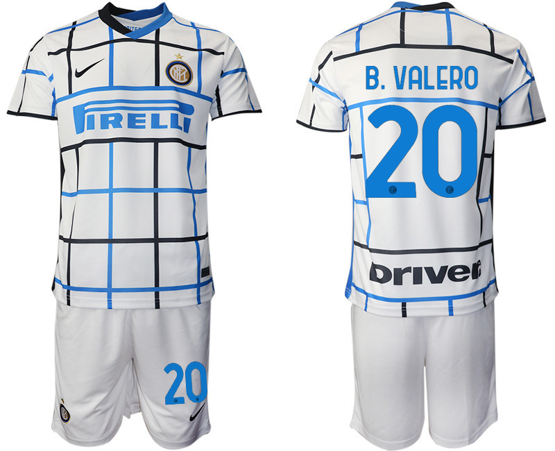 2020 21 Inter Milan 20 B. VALERO Away Soccer Jersey