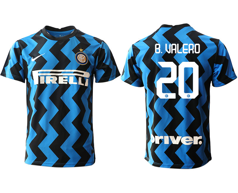 2020 21 Inter Milan 20 B.VALERO Home Thailand Soccer Jersey