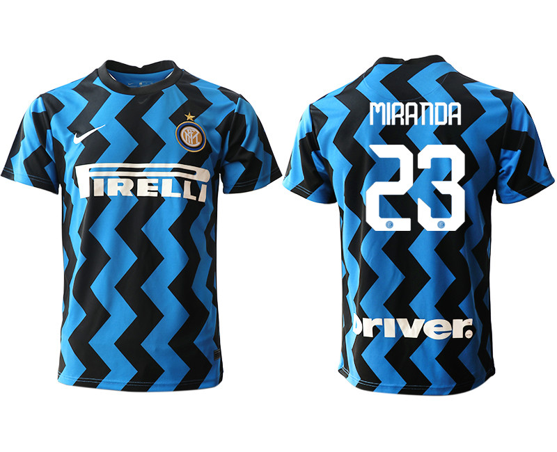 2020 21 Inter Milan 23 MIRANDA Home Thailand Soccer Jersey