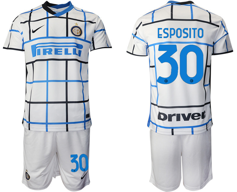 2020 21 Inter Milan 30 ESPOSITO Away Soccer Jersey