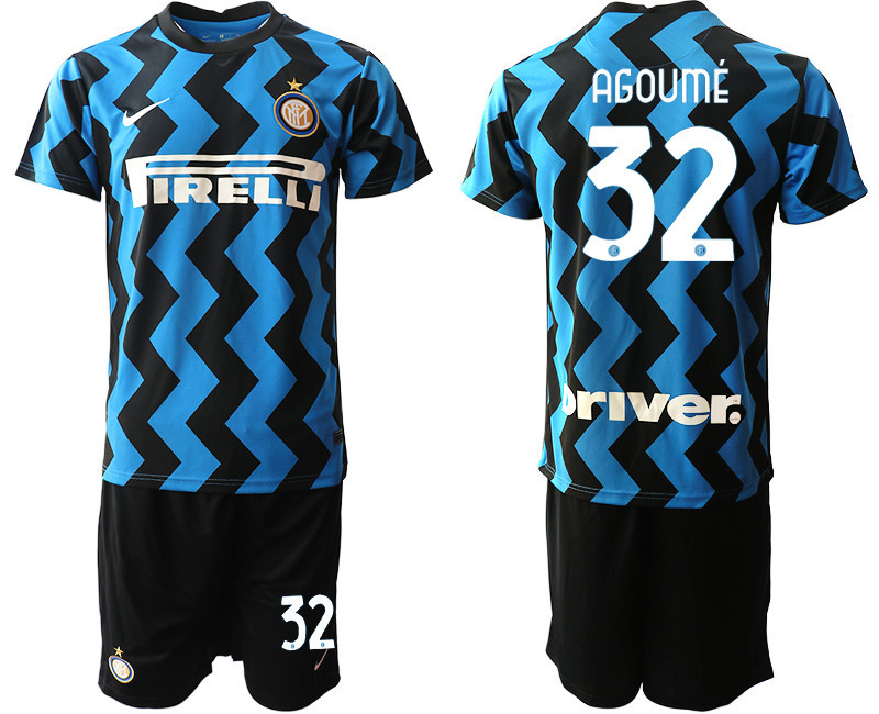 2020 21 Inter Milan 32 AGOUME Home Soccer Jersey