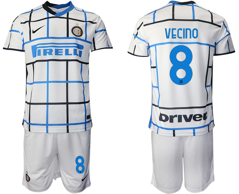 2020 21 Inter Milan 8 VECINO Away Soccer Jersey