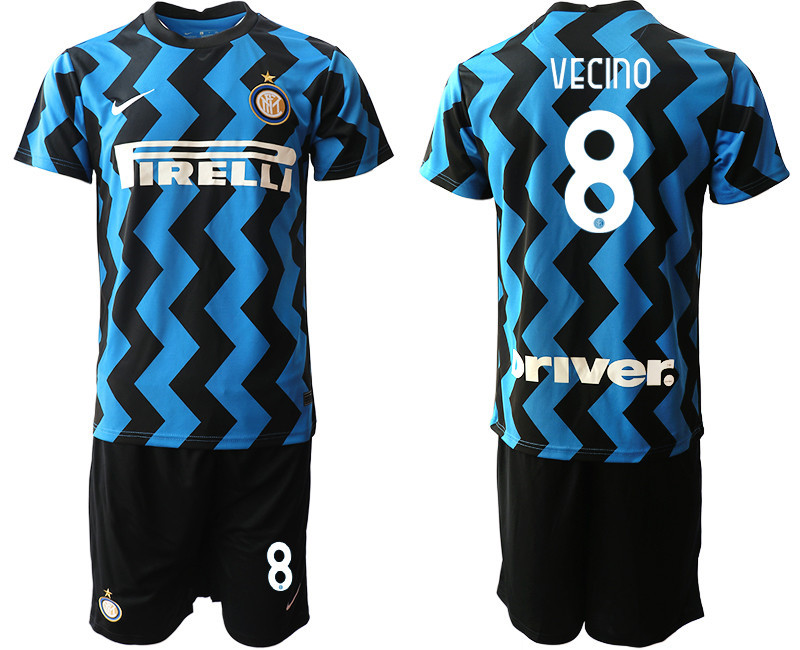 2020 21 Inter Milan 8 VECINO Home Soccer Jersey
