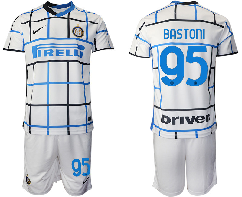 2020 21 Inter Milan 95 BASTONI Away Soccer Jersey