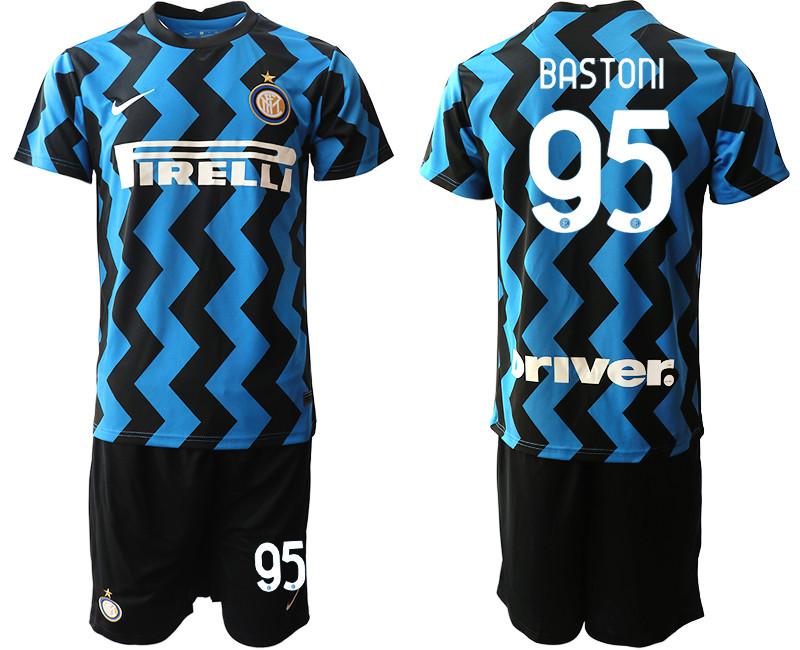 2020 21 Inter Milan 95 BASTONI Home Soccer Jersey