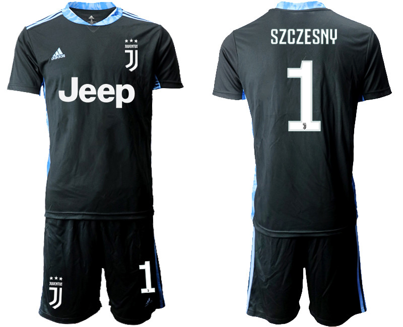 2020 21 Juventus 1 SZCZESNY Black Goalkeeper Soccer Jersey