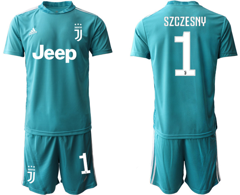 2020 21 Juventus 1 SZCZESNY Blue Goalkeeper Soccer Jersey