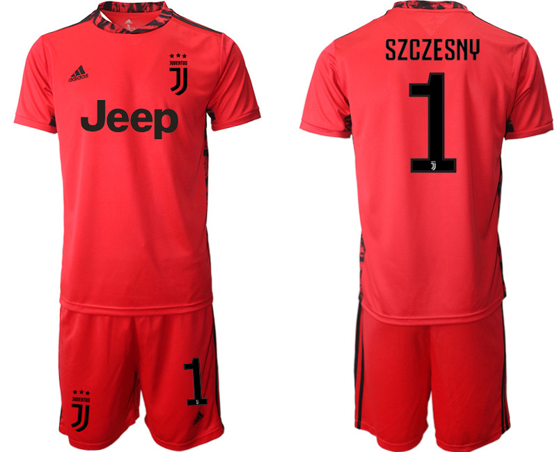 2020 21 Juventus 1 SZCZESNY Red Goalkeeper Soccer Jersey