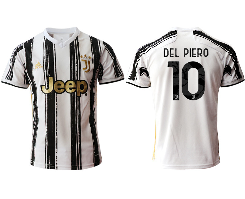 2020 21 Juventus 10 DEL PIERO Home Thailand Soccer Jersey