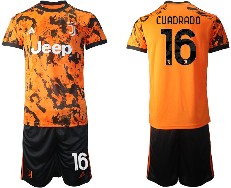 2020 21 Juventus 16 CUADRADO Third Away Soccer Jersey