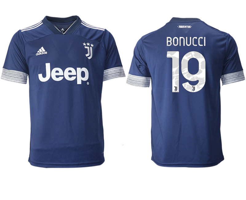 2020 21 Juventus 19 BONUCCI Away Thailand Soccer Jersey