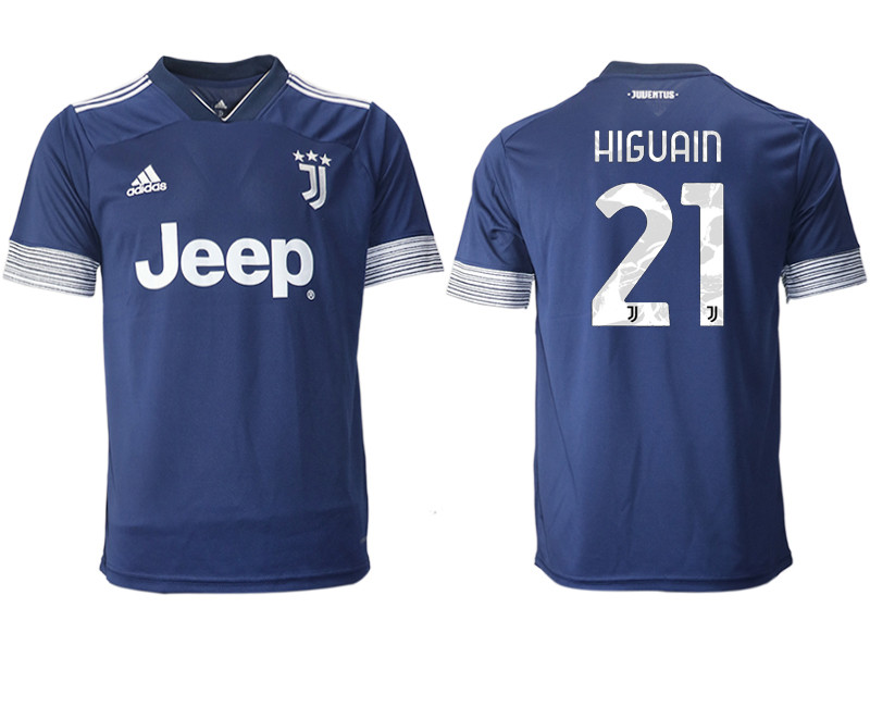 2020 21 Juventus 21 HIGUAIN Away Thailand Soccer Jersey