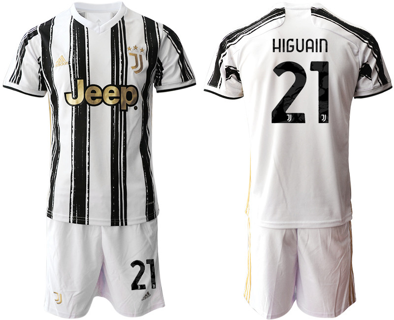 2020 21 Juventus 21 HIGUAIN Home Soccer Jersey