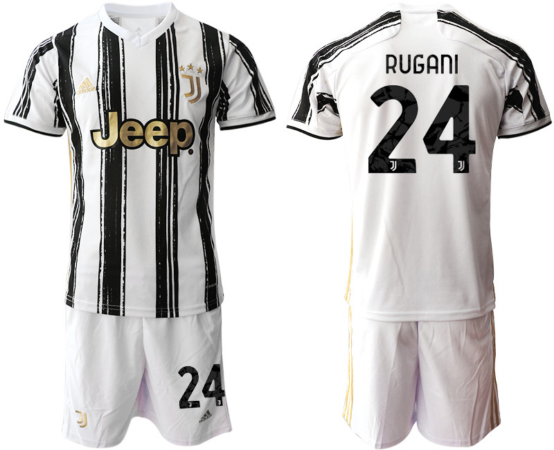 2020 21 Juventus 24 RUGANI Home Soccer Jersey