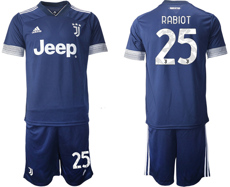 2020 21 Juventus 25 RABIOT Away Soccer Jersey