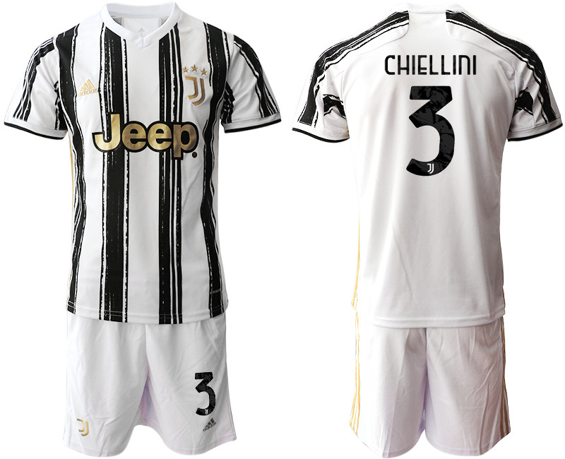 2020 21 Juventus 3 CHIELLINI Home Soccer Jersey