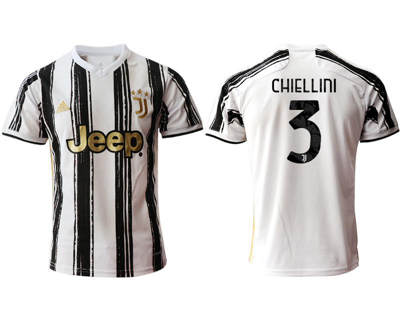 2020 21 Juventus 3 CHIELLINI Home Thailand Soccer Jersey