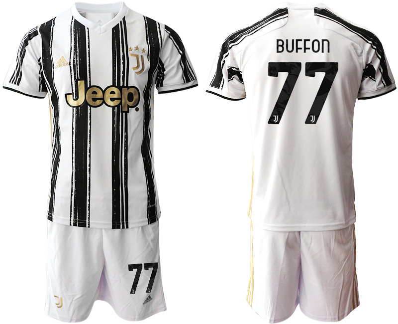 2020 21 Juventus 77 BUFFON Home Soccer Jersey