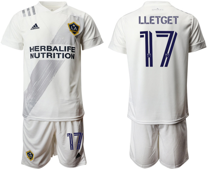 2020 21 Los Angeles Galaxy 17 LLETGET Home Soccer Jersey