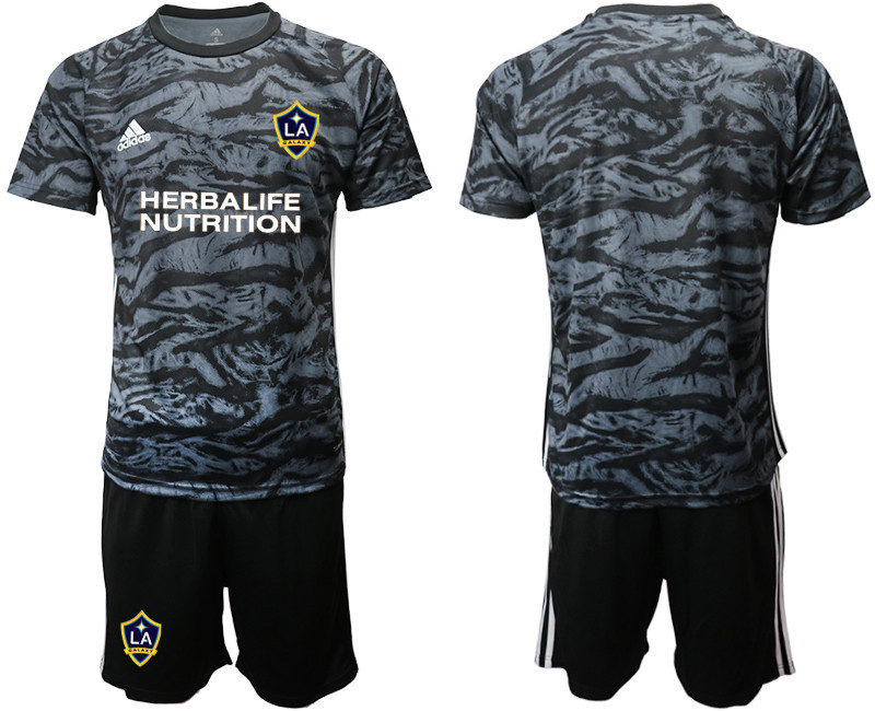 2020 21 Los Angeles Galaxy Black Goalkeeper Soccer Jersey