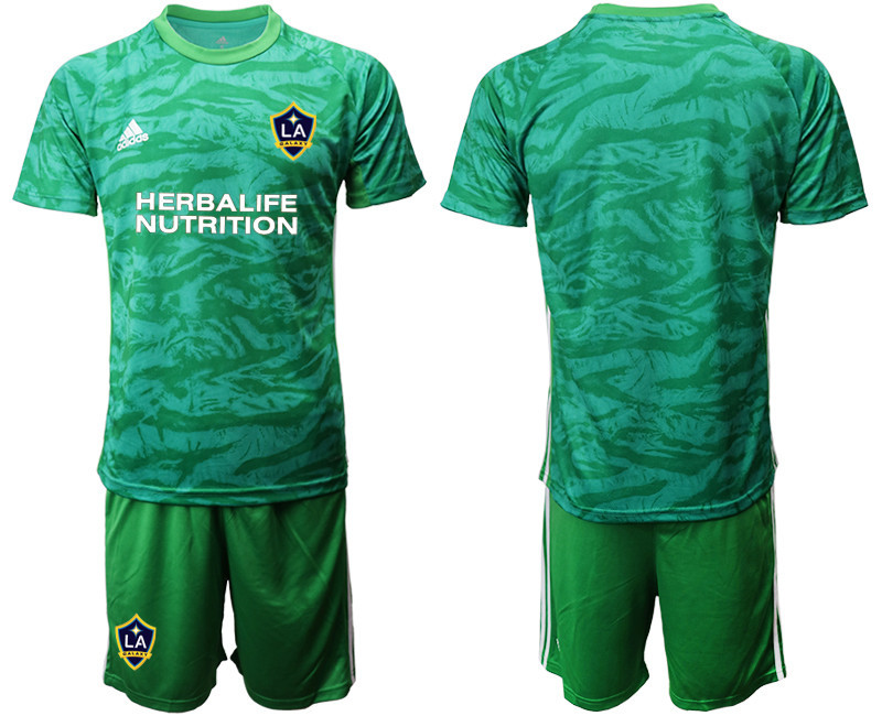 2020 21 Los Angeles Galaxy Green Goalkeeper Soccer Jersey