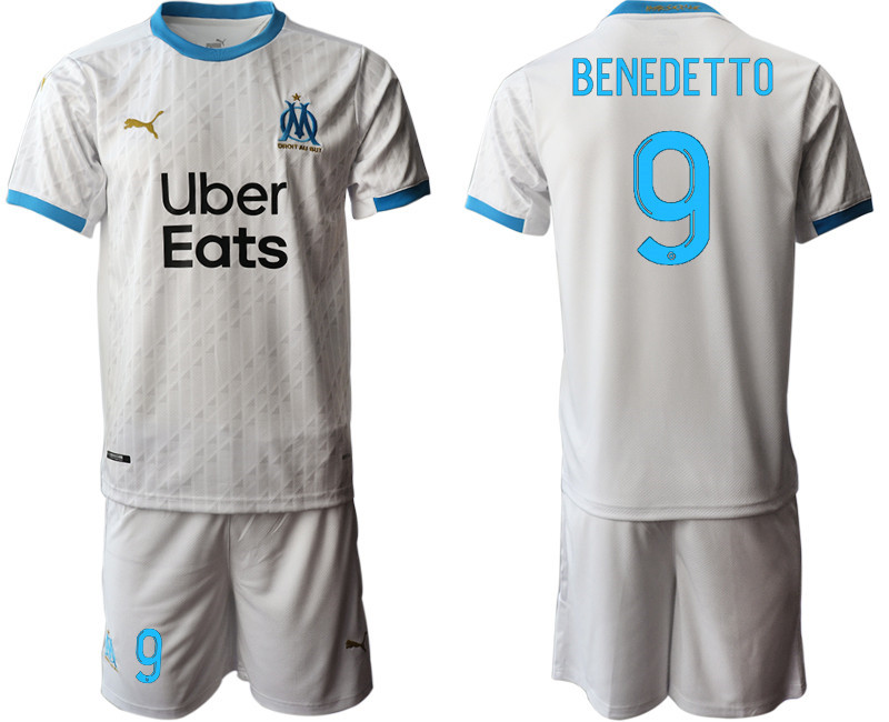 2020 21 Olympique de Marseille 9 BENEDETTO Home Soccer Jersey