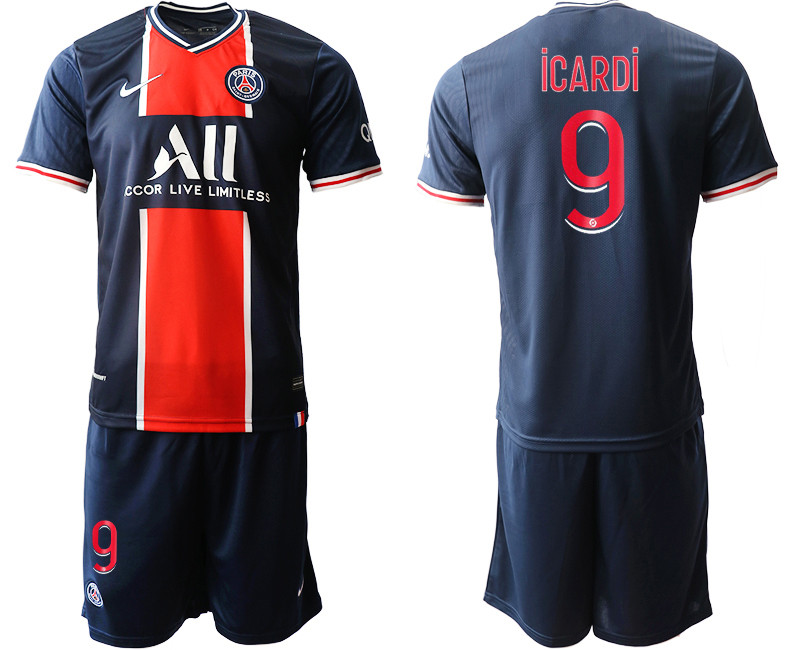 2020 21 Paris Saint Germain 9 iCARDi Home Soccer Jerseys