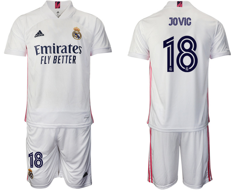 2020 21 Real Madrid 18 JOVIC Home Soccer Jersey