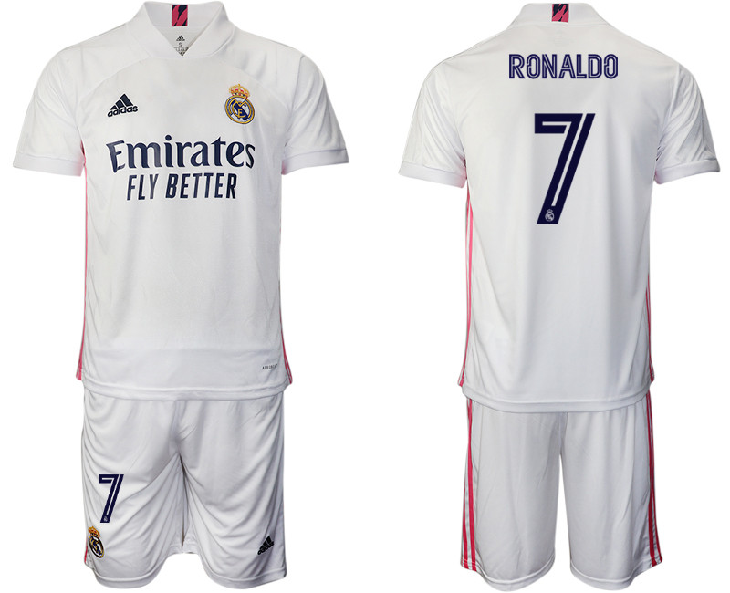 2020 21 Real Madrid 7 RONALDO Home Soccer Jersey