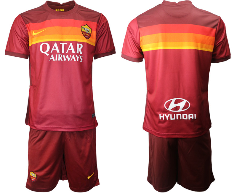 2020 21 Roma Home Soccer Jersey