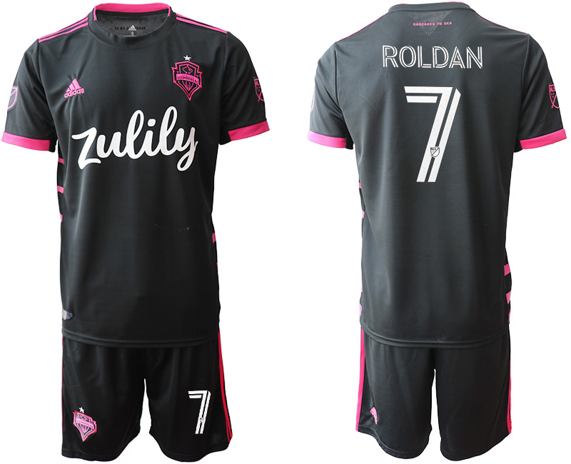 2020 21 Seattle Sounders 7 ROLDAN Away Soccer Jersey