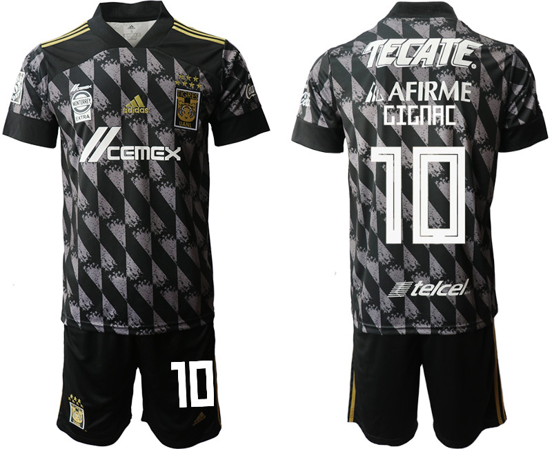 2020 21 Tigres UANL 10 GIGNAC Third Soccer Jersey